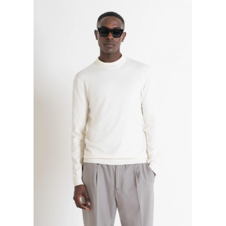 Pull col cheminée écru Antony Morato