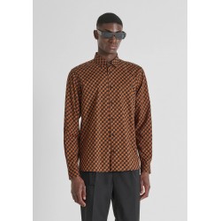 Chemise imprimé géométrique tabac Antony Morato