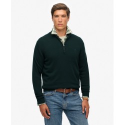 Pull Demi-Zip Premium – Coton Bio – Superdry Studios  Studios Cotton Half Zip – Coupe Slim