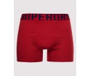 Lot de deux boxers en coton biologique Dual Logo SUPERDRY sur cosmo-lepuy.fr