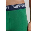 Lot de deux boxers en coton biologique Dual Logo SUPERDRY sur cosmo-lepuy.fr