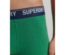Lot de deux boxers en coton biologique Dual Logo SUPERDRY sur cosmo-lepuy.fr